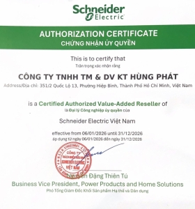 Đại lý Schneider Electric – Hùng Phát cung cấp thiết bị Schneider chính hãng