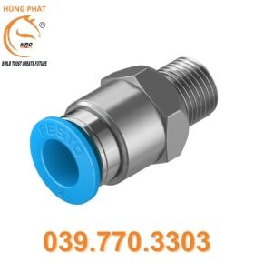Đầu nối ren khí QS-1/8-8 - Festo Hùng Phát (HÀNG CÓ SẴN)