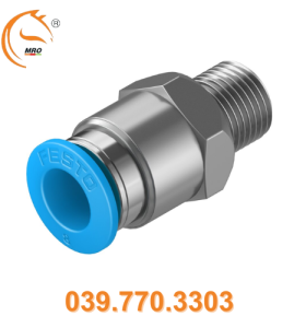 Đầu nối ren khí QS-1/8-8 - Festo Hùng Phát (HÀNG CÓ SẴN)