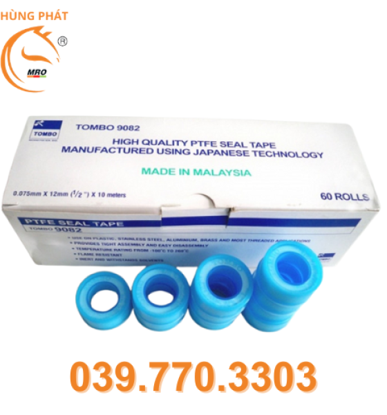 BĂNG KEO NON TOMBO 9082 - CHỐNG RÒ RỈ HIỆU QUẢ - CHỊU NHIỆT - CHỐNG HOÁ CHẤT
