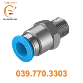 Đầu nối ren khí QS-1/8-8 - Festo Hùng Phát (HÀNG CÓ SẴN)