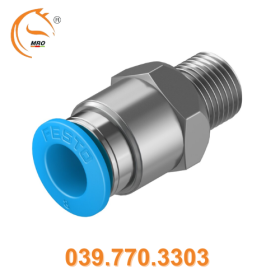 Đầu nối ren khí QS-1/8-8 - Festo Hùng Phát (HÀNG CÓ SẴN)